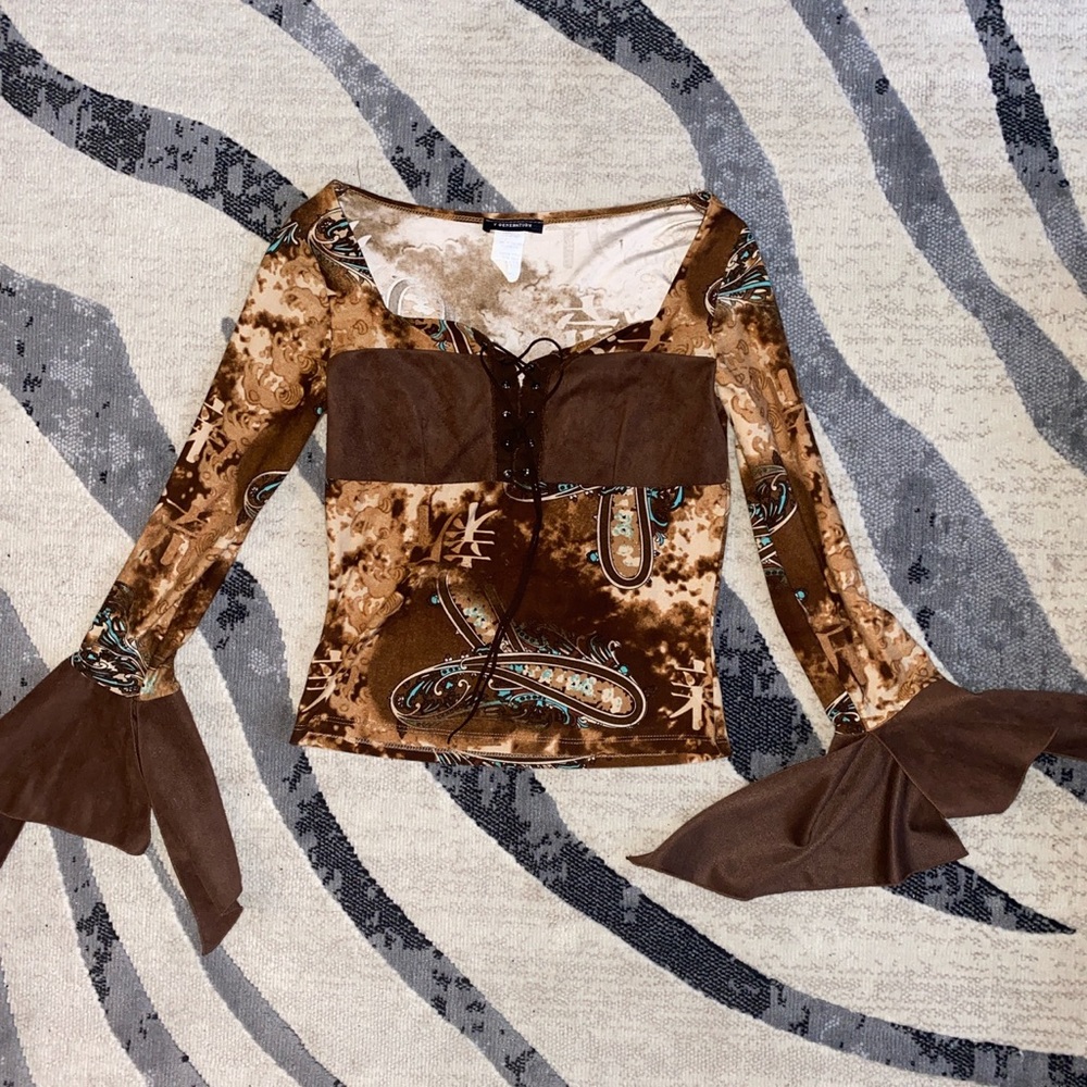 Vintage brown blouse
